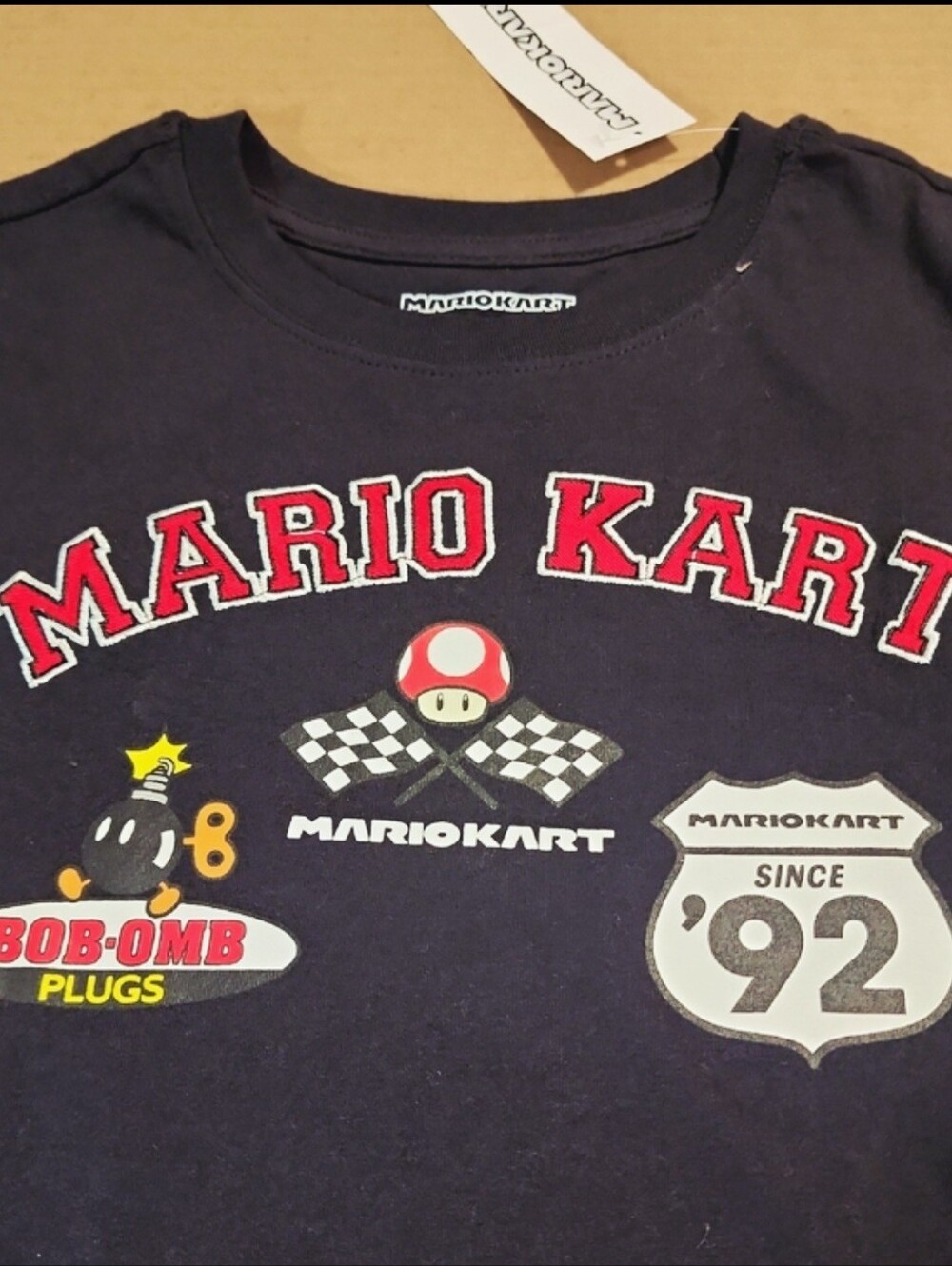 Nintendo Super Mario Kart Black Short-Sleeve Graphic Tee